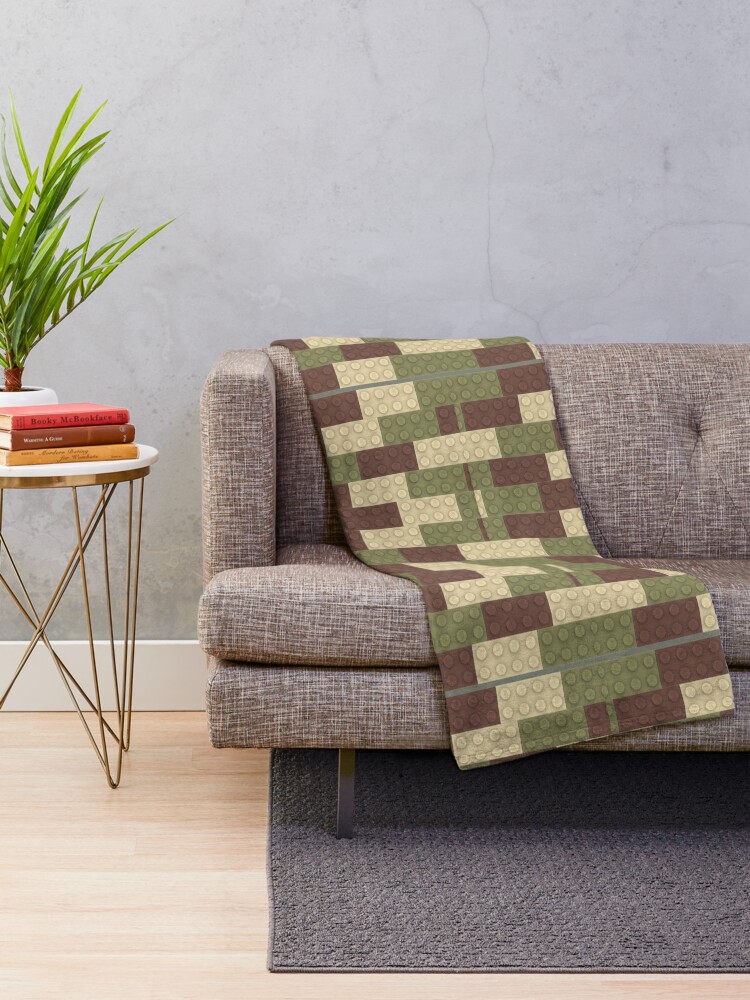 Brick colored throw discount blanket