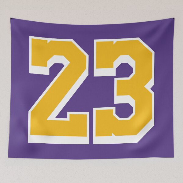 Item preview, 23 Yellow Number Twenty-three Purple Basketball Jersey designed and sold by elhefe.