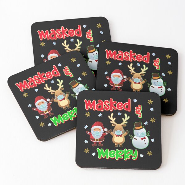 Item preview, Masked and Merry Social Distancing Christmas designed and sold by Nzgiftsandmore.