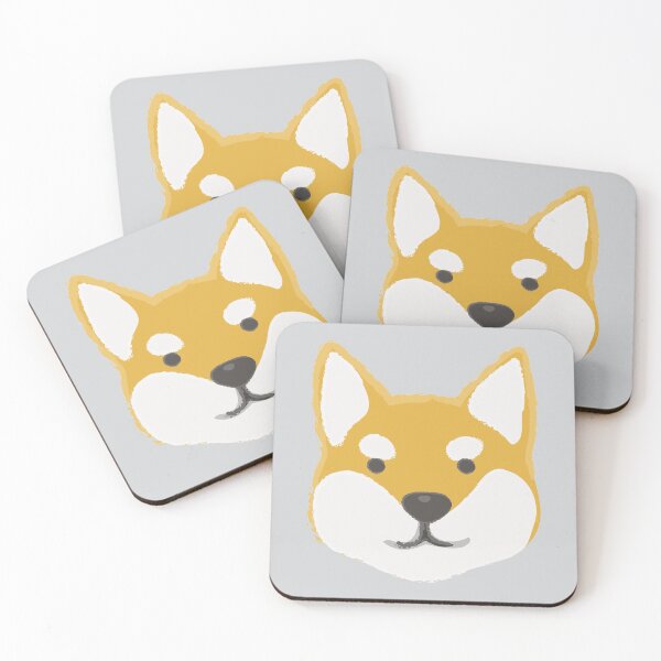 Item preview, Yellow Spot Cute Face Shiba Inu Breed Dog Animals Art designed and sold by obsessiiv.
