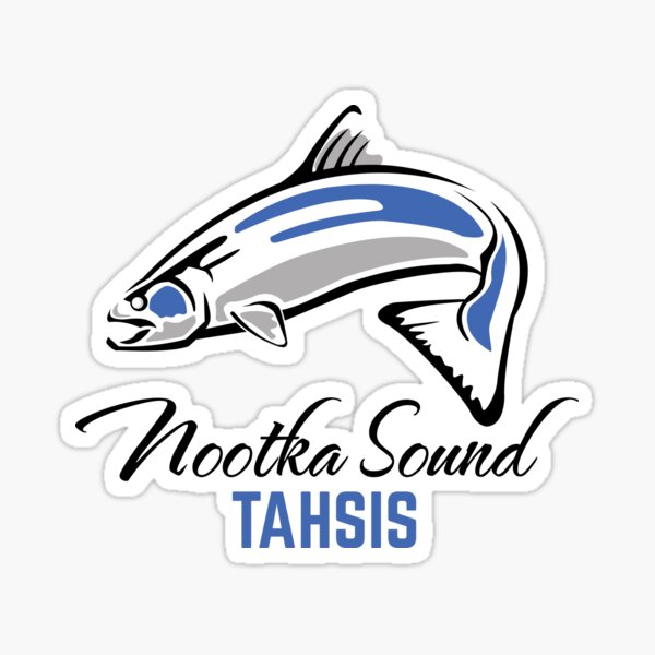 Tahsis - Nootka Sound - Salmon Logo Sticker