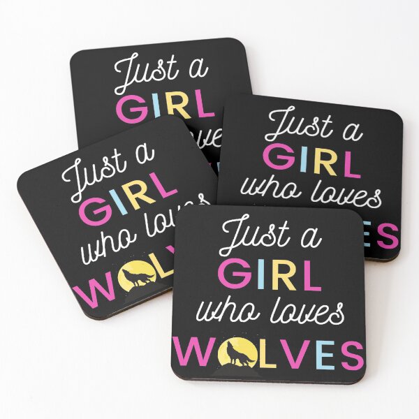 Item preview, Just a Girl Who Loves Wolves designed and sold by WhatTheWorld.