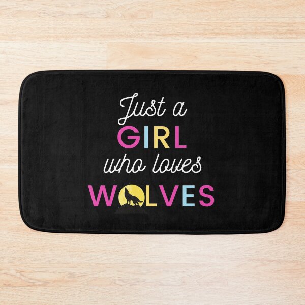 Item preview, Just a Girl Who Loves Wolves designed and sold by WhatTheWorld.