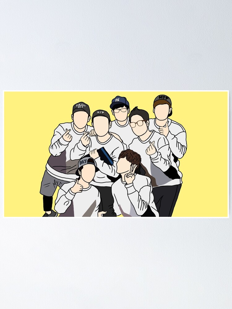 Running Man Koreanische Variete Show 7012 Poster Von Yoonminkook Redbubble