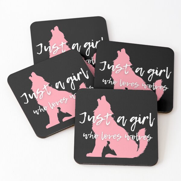 Item preview, Just a Girl Who Loves Wolves designed and sold by WhatTheWorld.