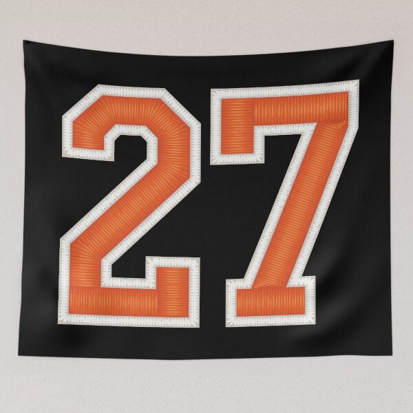 Item preview, Sports Number 27 Jersey twenty-seven Orange designed and sold by elhefe.