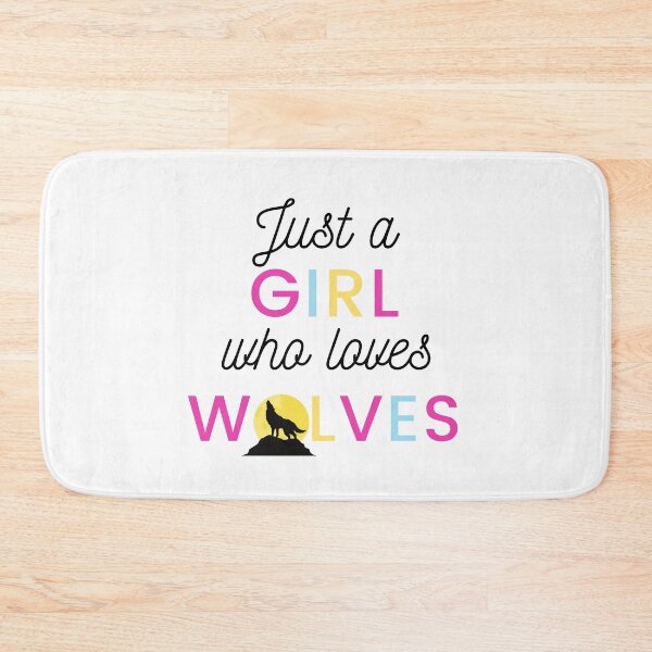 Item preview, Just a Girl Who Loves Wolves designed and sold by WhatTheWorld.