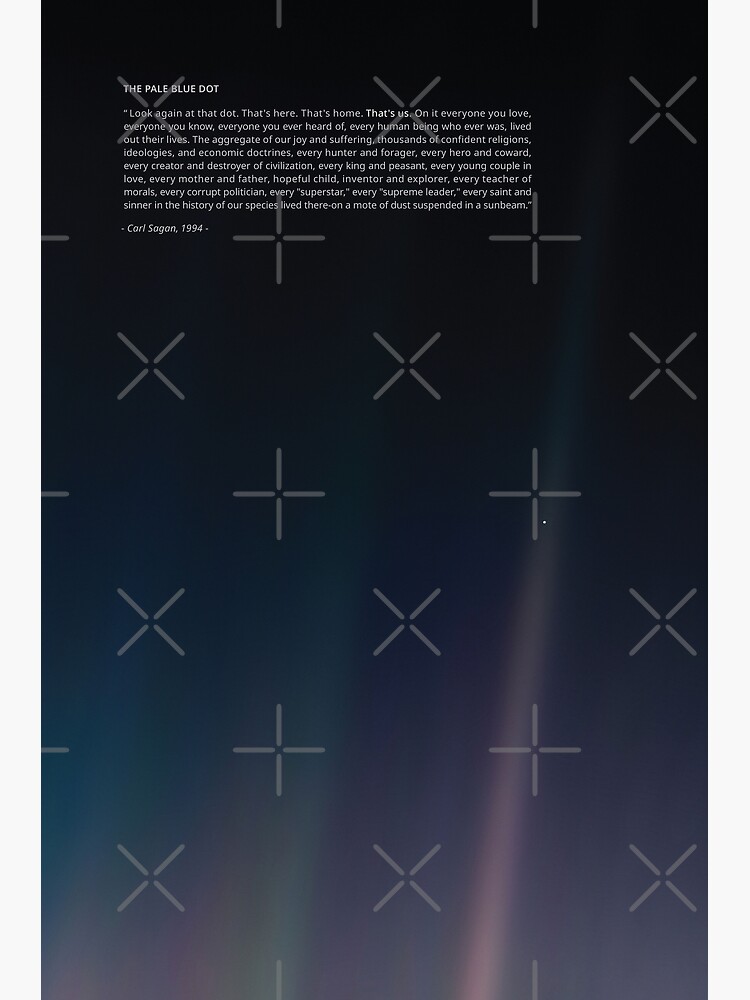 The Pale Blue Dot Poster – Things Of The Stars