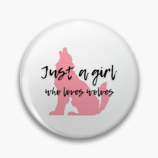 Item preview, Just a Girl Who Loves Wolves designed and sold by WhatTheWorld.