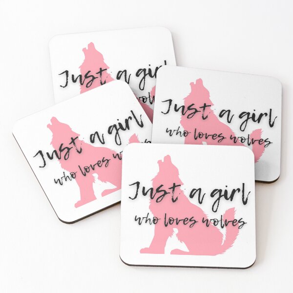 Item preview, Just a Girl Who Loves Wolves designed and sold by WhatTheWorld.