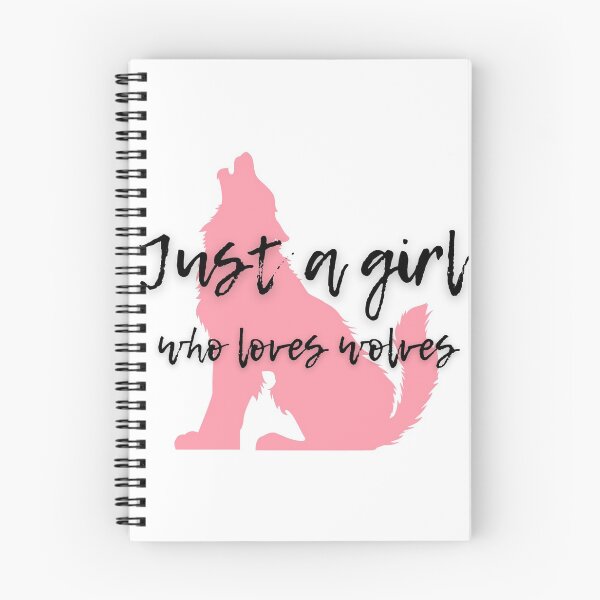 Item preview, Just a Girl Who Loves Wolves designed and sold by WhatTheWorld.