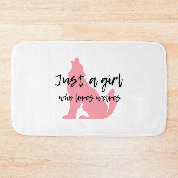 Item preview, Just a Girl Who Loves Wolves designed and sold by WhatTheWorld.
