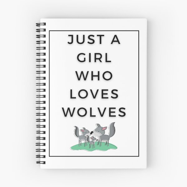 Item preview, Just a Girl Who Loves Wolves designed and sold by WhatTheWorld.