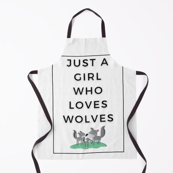 Item preview, Just a Girl Who Loves Wolves designed and sold by WhatTheWorld.