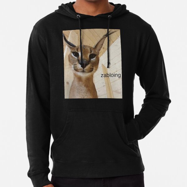 Big Floppa Meme Cat' Unisex Two-Tone Hoodie