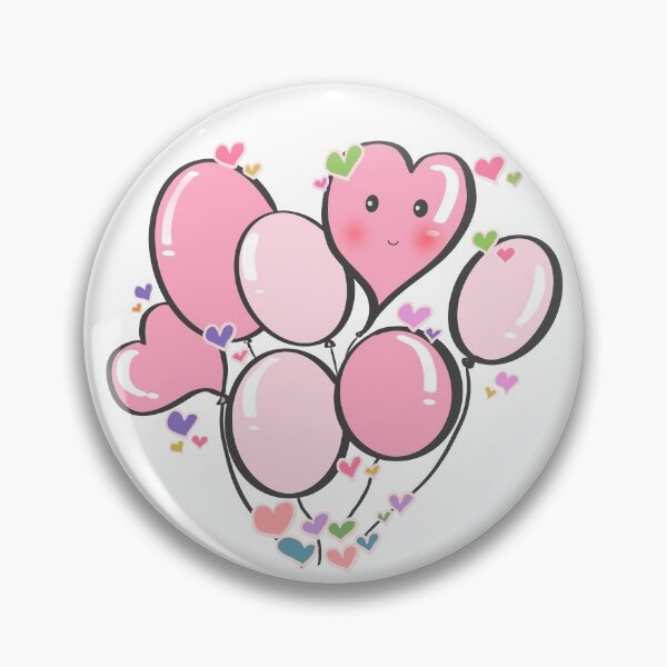 Item preview, Pink color balloons - Cute Love designed and sold by Aerithcloud01.