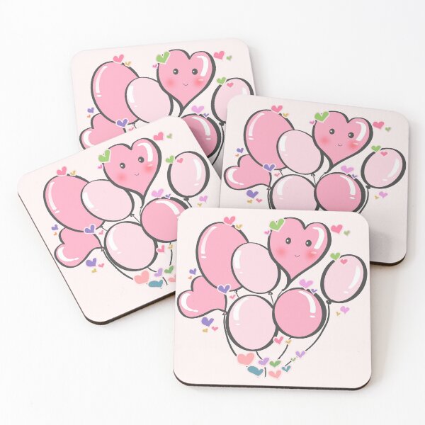 Item preview, Pink color balloons - Cute Love designed and sold by Aerithcloud01.