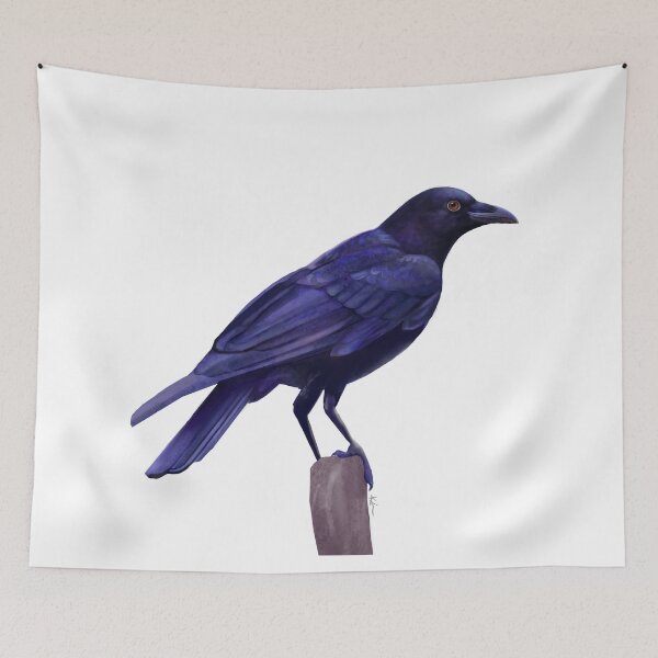 Item preview, crow painting: clever crow  designed and sold by kir-art.
