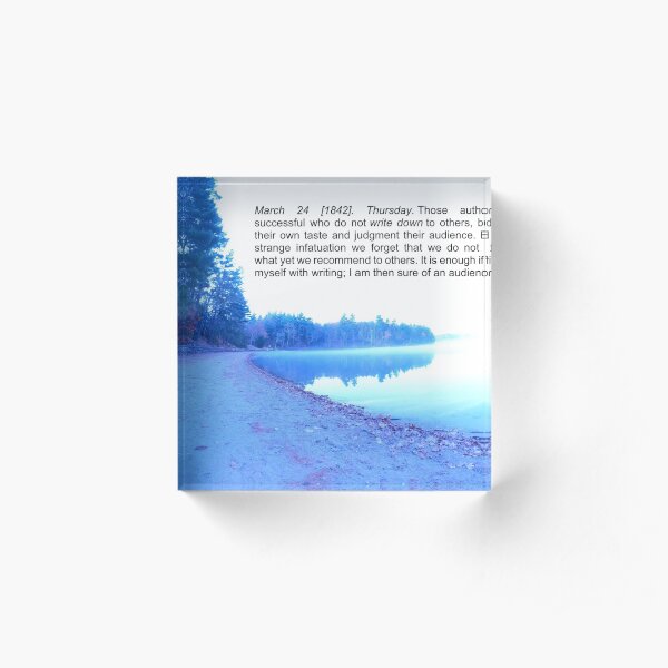 Thoreau on Writing Acrylic Block
