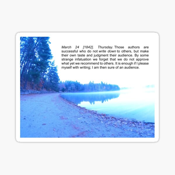 Thoreau on Writing Sticker