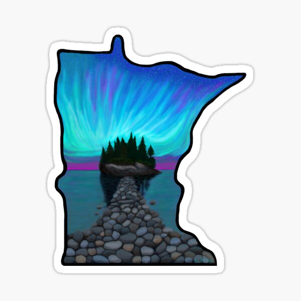Minnesota Silhouette - North Shore Sticker