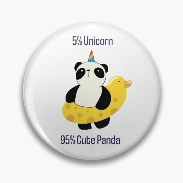 Item preview, Funny And Cute Panda - 5% unicorn 95% panda designed and sold by artado.
