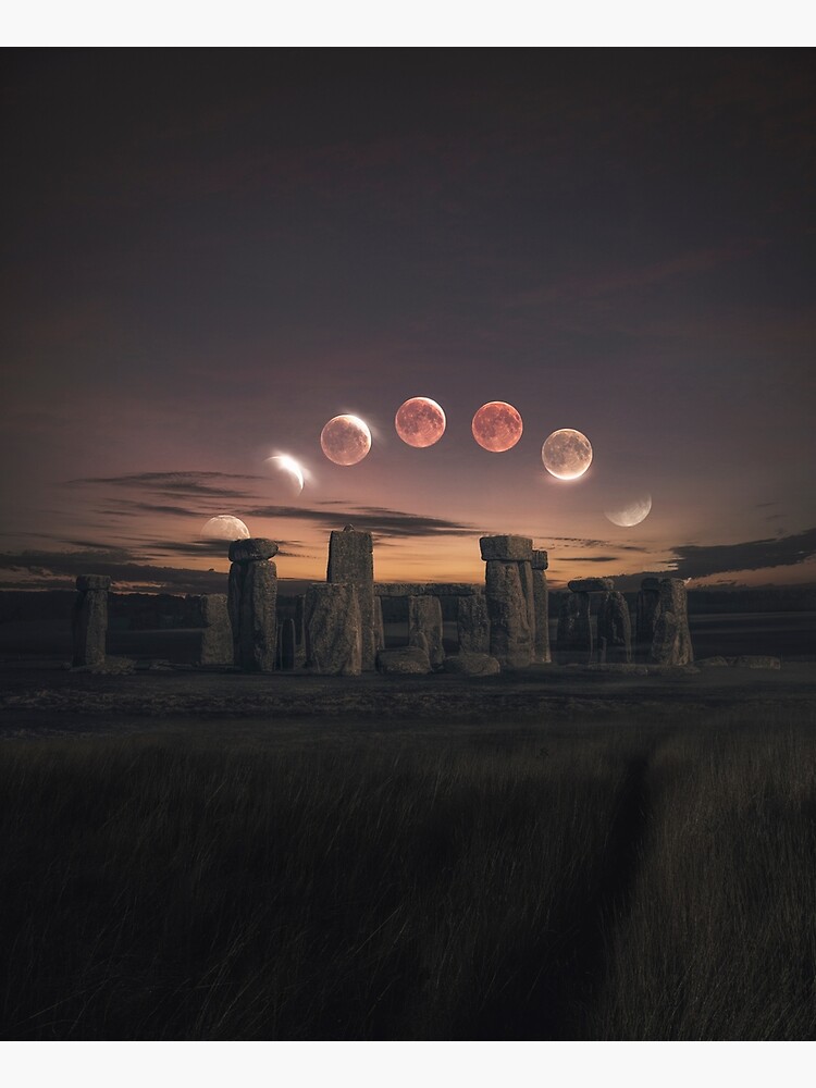 Discover Blood Moon Eclipse, UK Kitchen Apron