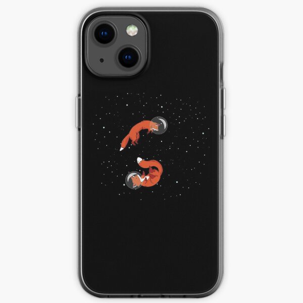 Foxes Float In Space iPhone Soft Case