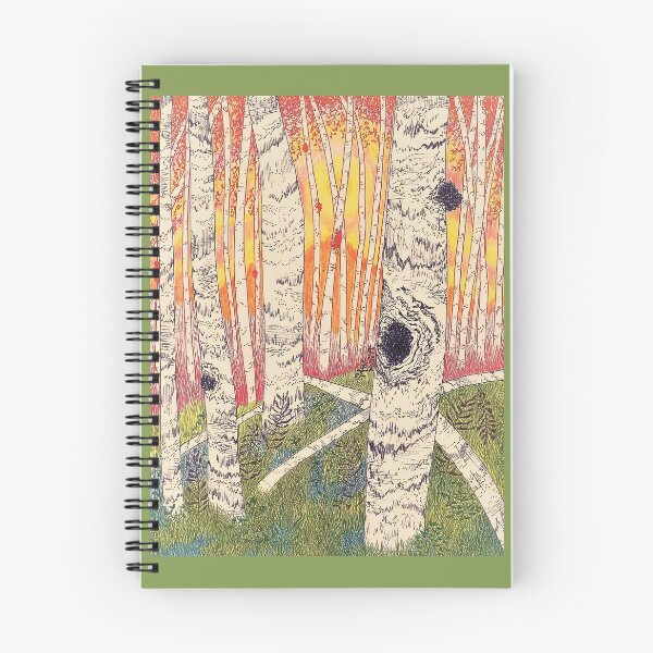 Item preview, Sunset in Birch Forest designed and sold by alaskanvision.