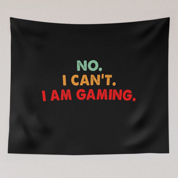 Item preview, No I Can't I Am Gaming Gamer Gifts Retro designed and sold by TiffannyUKZ.