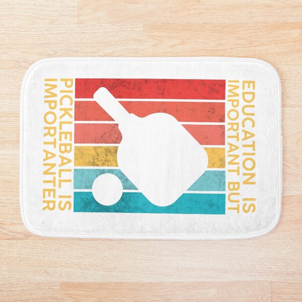 Item preview, La educación es importante pero Pickleball es más importante White designed and sold by DeeXdesigns.