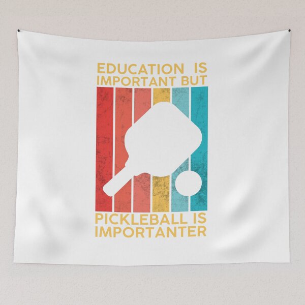 Item preview, Education Is Important But Pickleball Is Importanter White designed and sold by DeeXdesigns.