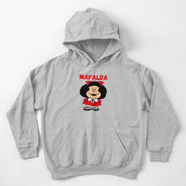 mafalda the world will adjust, mafalda triple Sudadera con capucha para niños