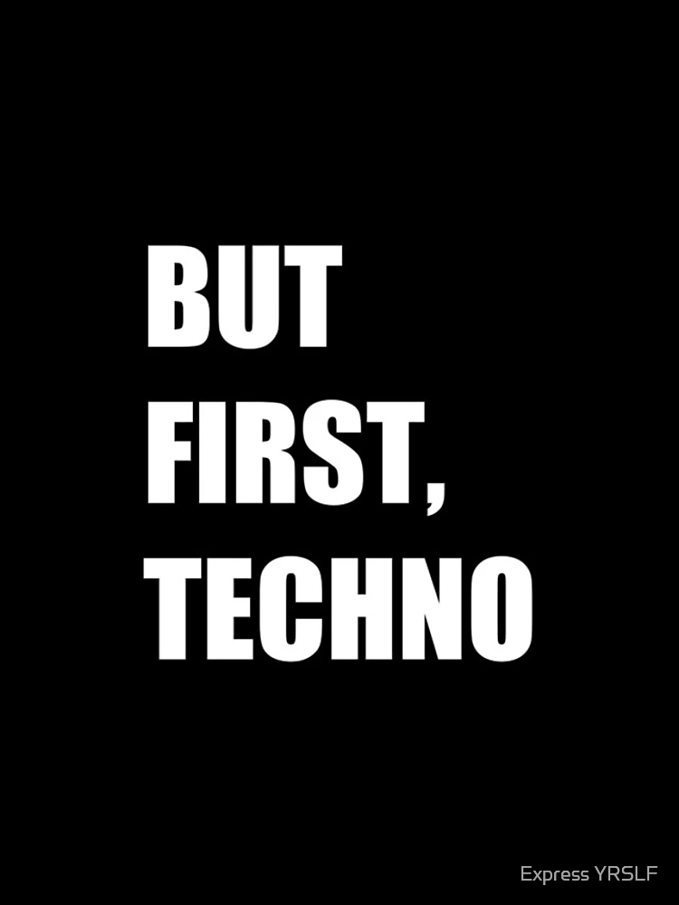Thumbnail 4 of 4, iPhone Case, But First , Techno designed and sold by Express YRSLF.
