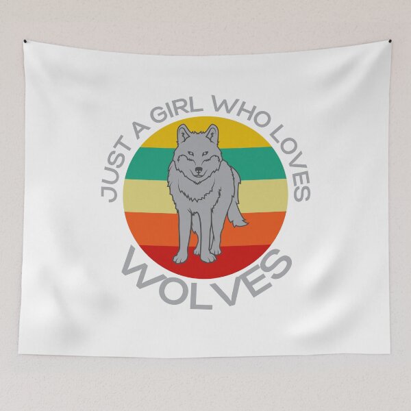 Item preview, Just A Girl Who Loves Wolves Design For the Wolf Lover designed and sold by giftsbyminuet.