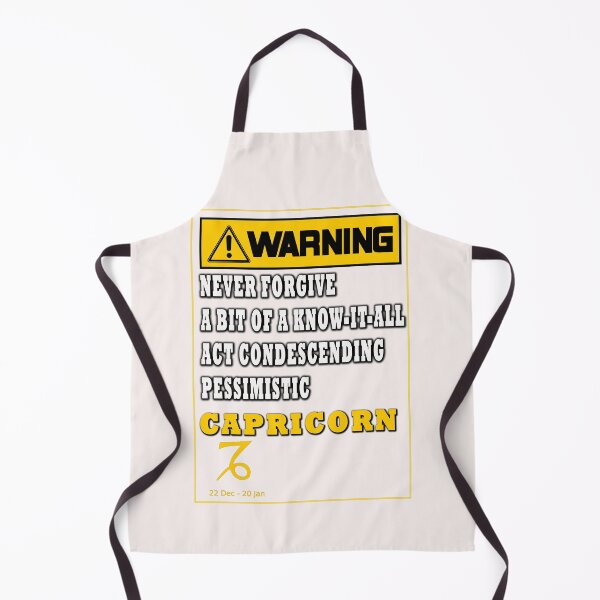 Item preview, WARNING ZODIAC SIGN CAPRICORN designed and sold by GraphicMedia.