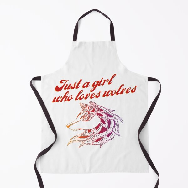 Item preview, Just A Girl Who Loves Wolves designed and sold by Cosmic Dust.