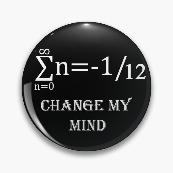 Item preview, sum of all natural numbers, funny math designed and sold by NoetherSym.