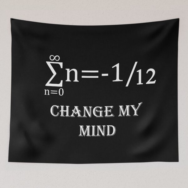 Item preview, sum of all natural numbers, funny math designed and sold by NoetherSym.
