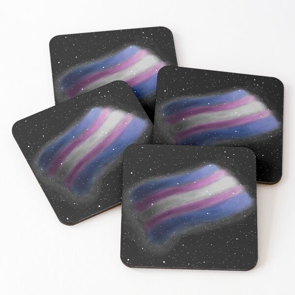 Aperçu de l'œuvre Drapeau Cosmic Trans Pride créée et vendue par ActuallyAntag.