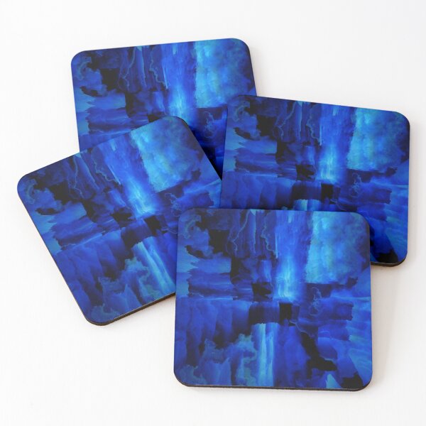 Item preview, Abstract blue shadows and light bridge and stairs designed and sold by Digibee.