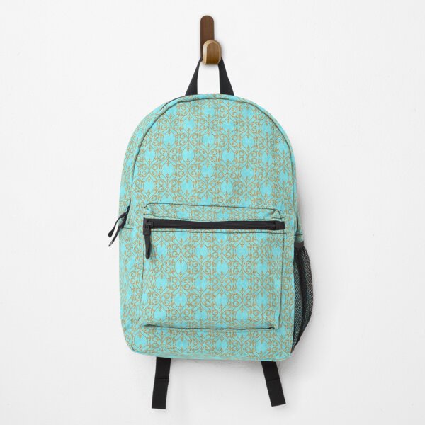 Item preview, Moroccan Fleur-de-Lis in Aqua designed and sold by ReesDesigns.
