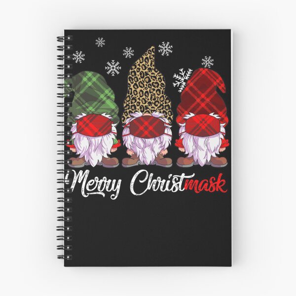 Item preview, Three Gnomes Wearing Christmas Mask Buffalo Plaid Leopard designed and sold by MyintThan09.