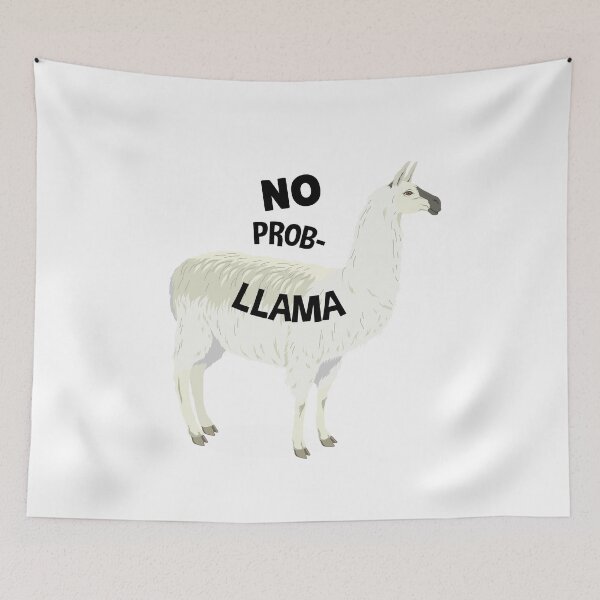 Item preview, No prob llama | Funny Illustration designed and sold by artado.