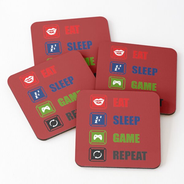 Item preview, Eat Sleep Game Repeat designed and sold by yassiny.