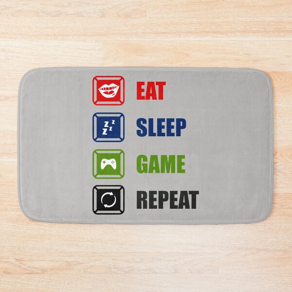 Item preview, Eat Sleep Game Repeat designed and sold by yassiny.