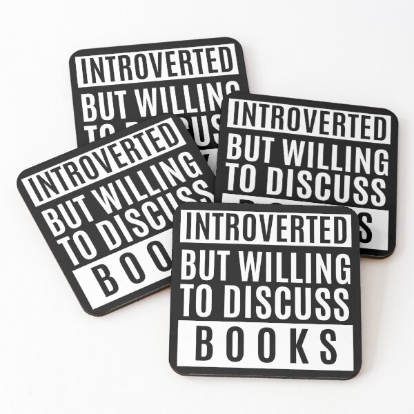 Item preview, Introverted But Willing To Discuss Books designed and sold by m95sim.