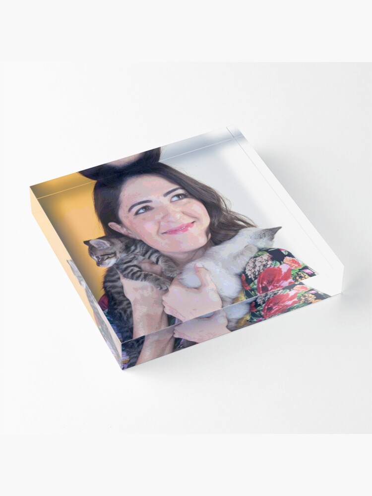 Alternate view of D'Arcy Carden Pop Art Portrait Acrylic Block