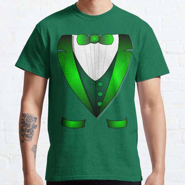 leprechaun suit st patricks day green Irish tuxedo Classic T-Shirt
