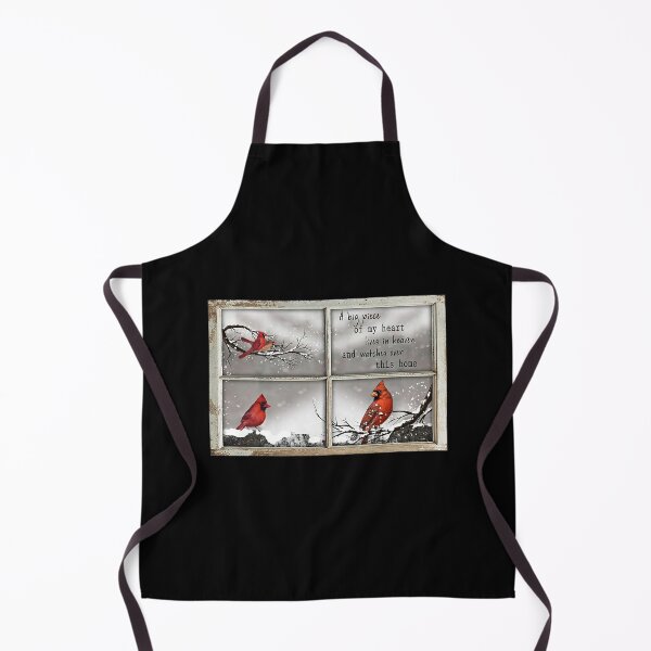 Item preview, A Big Piece Of My Heart Lives In Heaven Cardinal Bird Winter Christmas designed and sold by MorningJoco.